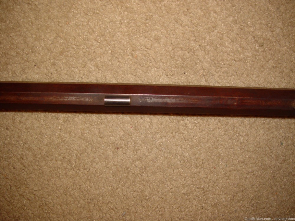 Antique 36 Cal. Under Hammer New England Style Percussion Rifle-img-15