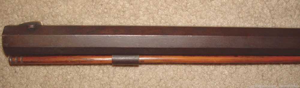 Antique 36 Cal. Under Hammer New England Style Percussion Rifle-img-20