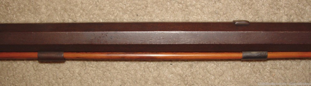 Antique 36 Cal. Under Hammer New England Style Percussion Rifle-img-23
