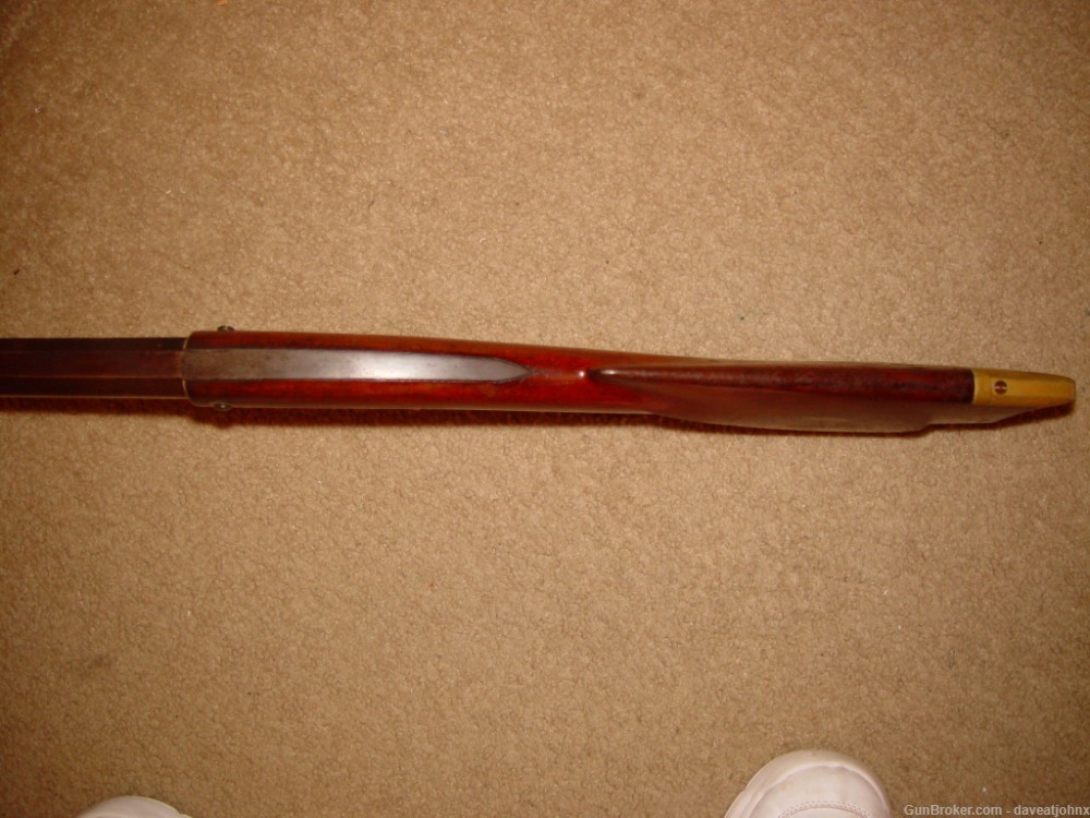 Antique 36 Cal. Under Hammer New England Style Percussion Rifle-img-18