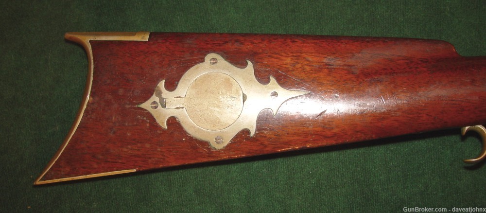 Antique 36 Cal. Under Hammer New England Style Percussion Rifle-img-9