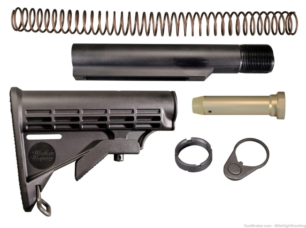 Windham Weaponry: Complete 6 Position Stock Kit for AR15 KIT-TELESTK-img-1