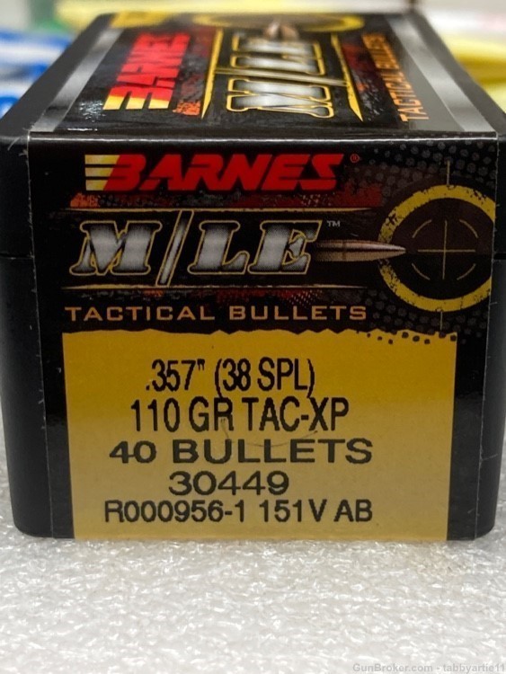 Barnes M/LE TAC-XP .357 110gr 40 tactical bullets -img-2