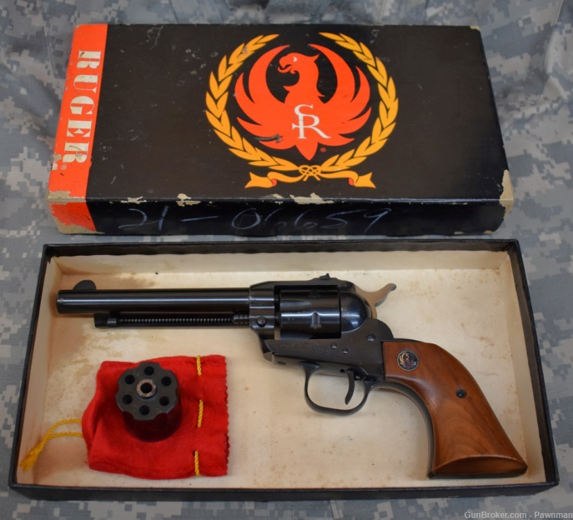 Ruger Single Six convertible in 22LR & 22mag made 1971-2 w/box-img-10