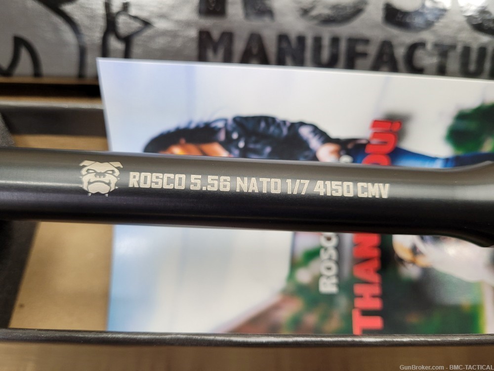 Rosco Bloodline 10.5" 5.56 Barrel M4 Profile with Black Nitride Coating-img-1