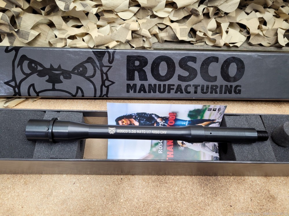 Rosco Bloodline 10.5" 5.56 Barrel M4 Profile with Black Nitride Coating-img-0