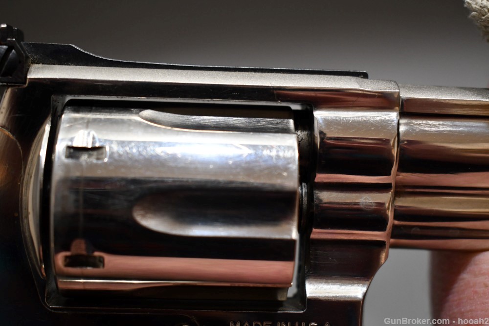 Smith & Wesson Model 19-5 6" 357 Mag Nickel Revolver 1983-img-6
