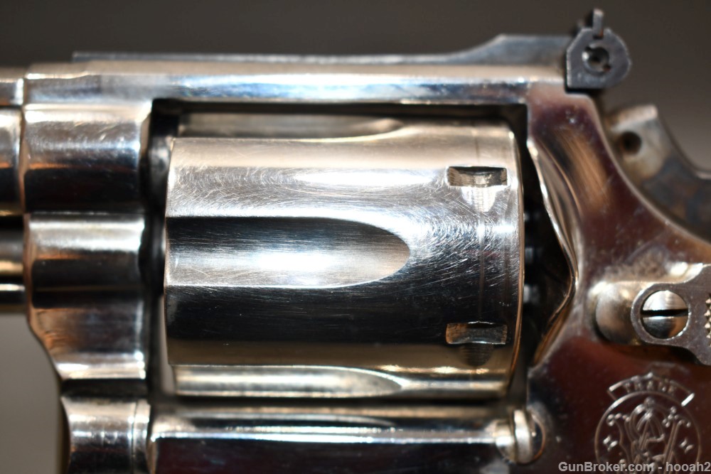 Smith & Wesson Model 19-5 6" 357 Mag Nickel Revolver 1983-img-13