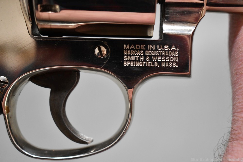 Smith & Wesson Model 19-5 6" 357 Mag Nickel Revolver 1983-img-5