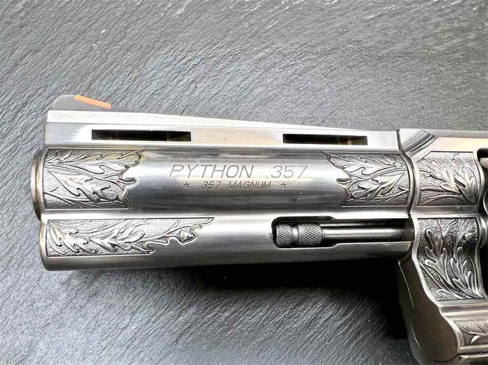 Colt Python 2020 ENGRAVED Woodsman by Altamont 4.25" .357 Mag-img-1