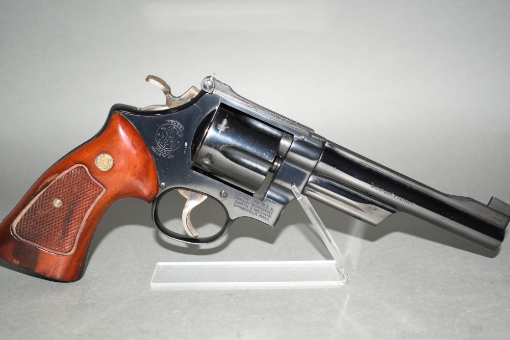 Smith & Wesson Model 27-2 357 Mag Revolver 6" P&R 1977 READ-img-0