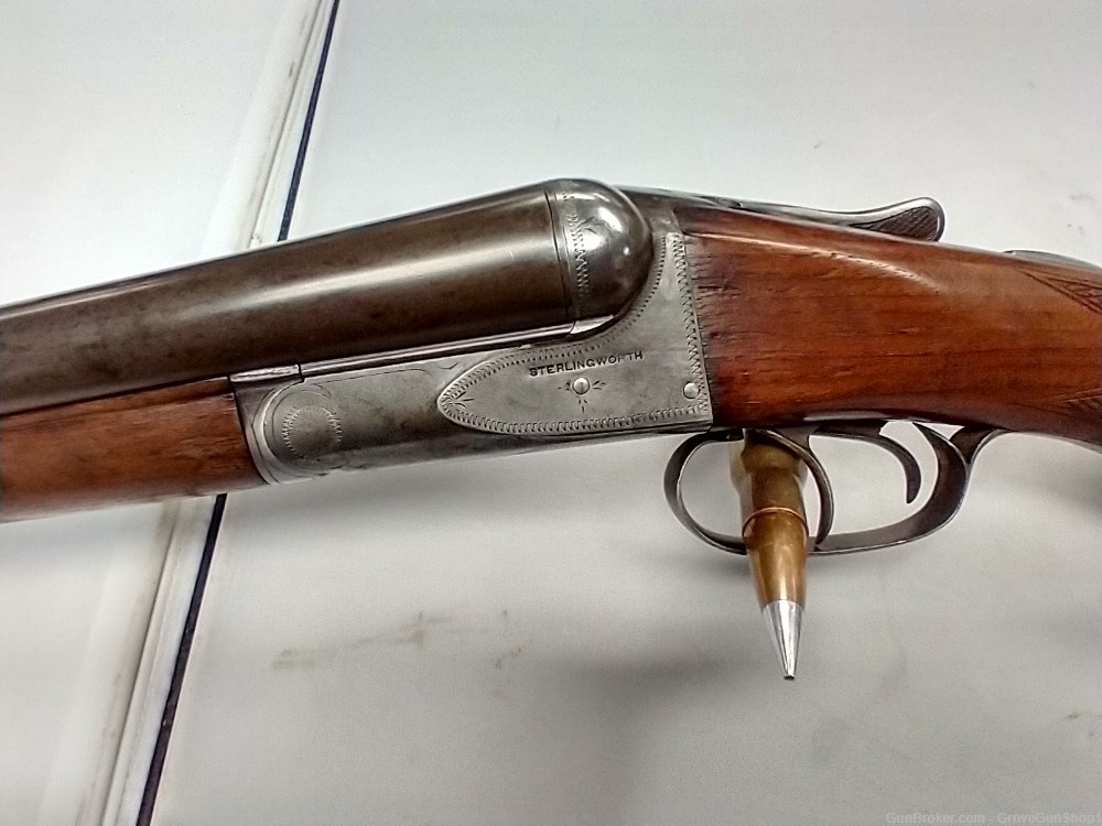 1920's AH Fox Sterlingworth 12 GA Side by Side Shotgun 26" Full/Modified-img-3