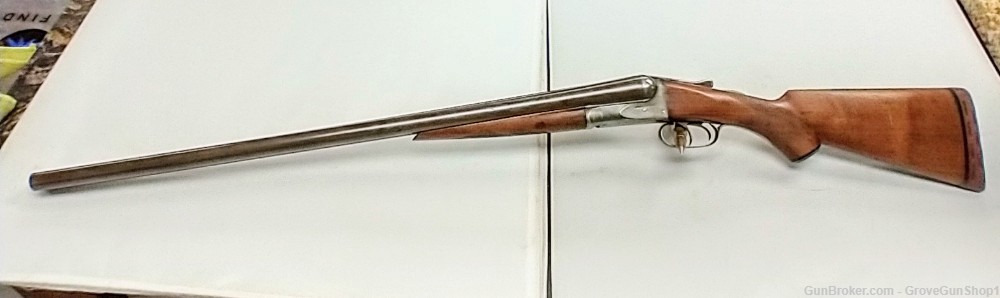 1920's AH Fox Sterlingworth 12 GA Side by Side Shotgun 26" Full/Modified-img-0