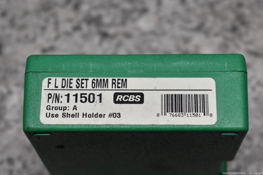 RCBS 6mm Remington Full-Length 2-Die Set 11501 NOS-img-0