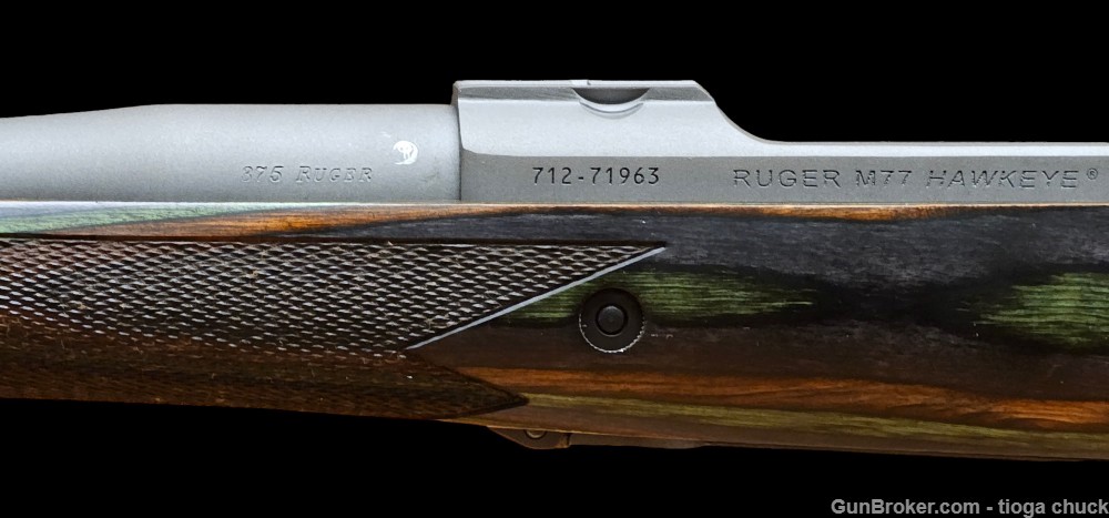 Ruger 77 Hawkeye 375 Ruger (NIB) w/Box of Hornady ammo-img-16