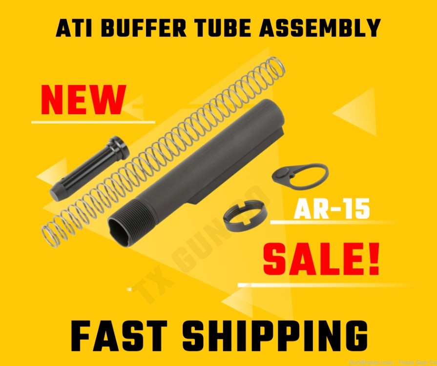 ATI AR Buffer Tube Assembly for Rifle or Pistol .223 5.56 A5102240 New-img-0