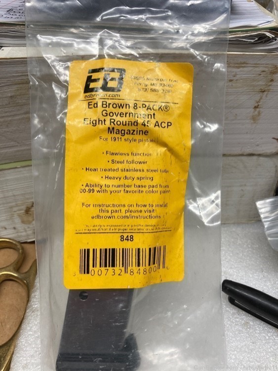 Ed Brown  government 8 rd 45 ACP MAGAZINE for 1911 style pistol -img-0