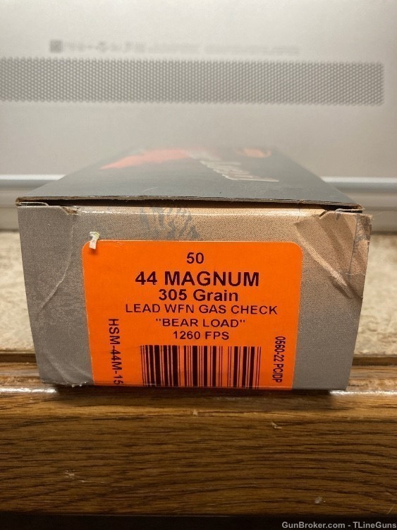 HSM 44 Mag 305 GR Lead WFN Gas Check Load 50 Rounds-img-0