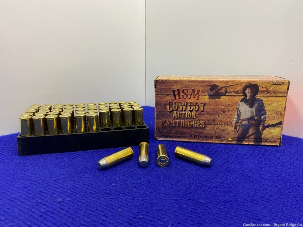 HSM .44-40 Win 200 Grain RNFP 50-Rounds *AWESOME COWBOY AMMUNITION*-img-0