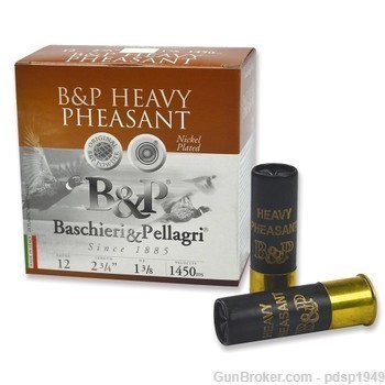 B&P Heavy Pheasant 12ga 2.75" 1.25oz #4 Nickle Plated 250rd Case-img-0