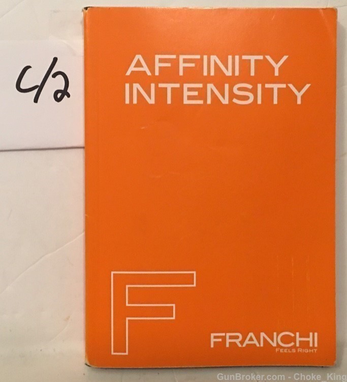 Original Franchi Affinity Owners Instruction Manual-img-0