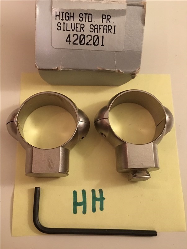 New Burris Silver High STD Scope Rings 420201-img-0