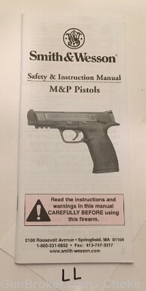 Orig S&W M&P Pistol Owner Instruction Manual-img-0