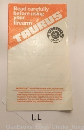 Original Taurus Owner Instruction Manual-img-0