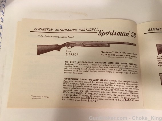 Orig Remington Vintage Catalog Nylon .22 510 40x-img-5