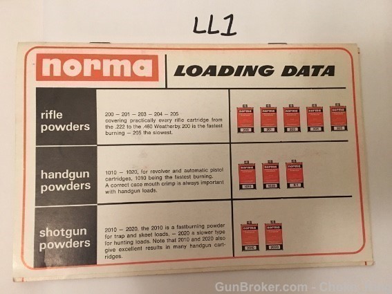 Orig 6 Page Norma Powder Bullets Reloading Flyer-img-0