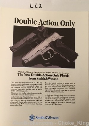S&W DA Double Action Model Intro Product Flyer-img-0