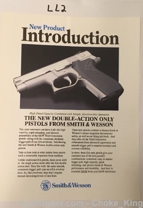 S&W Double Action Only Model Intro Product Flyer-img-0