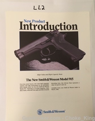 S&W Model 915 Intro Product Flyer Introduction-img-0