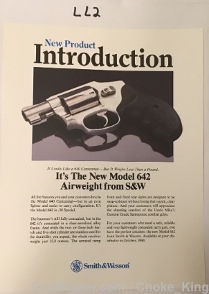 S&W Model 42 Airweight Intro Product Flyer-img-0