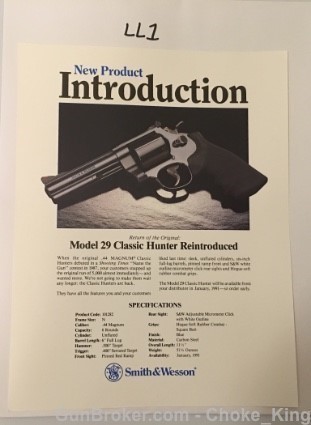 S&W Model 29 Classic Hunter 44 Intro Product Flyer-img-0