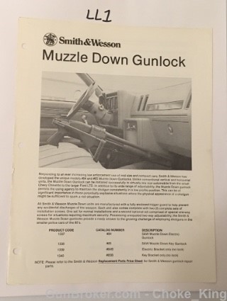S&W  "Muzzle Down"  Gun Lock  Intro Product Flyer-img-0