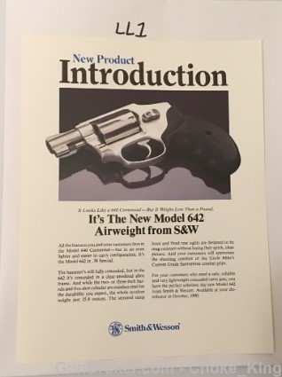 S&W Model 642 Airweight 38 SPL Intro Product Flyer-img-0