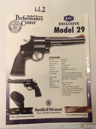 S&W Model 29 Performance Center Intro Flyer JSC-img-0