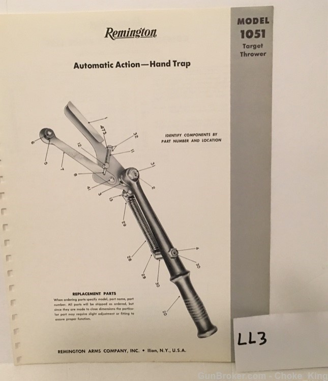 Orig Remington Parts List Schematic Diagram-img-0