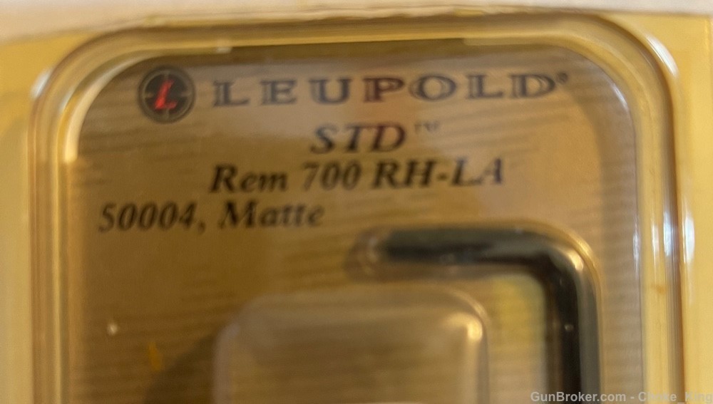 Leupold RH LA 50004 Matte Base M77 Remington 700 721 725-img-0