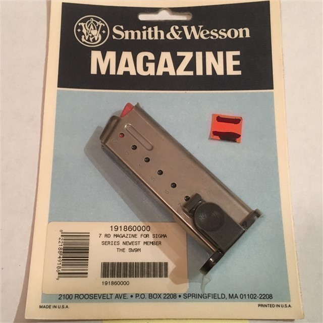 New OEM S&W 9mm Magazine Sigma 7 Round-img-0