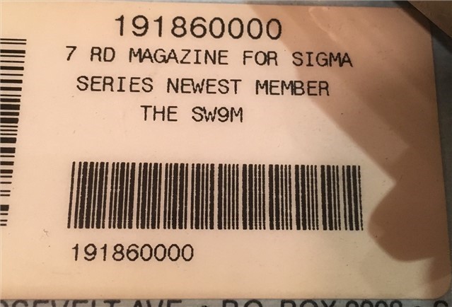 New OEM S&W 9mm Magazine Sigma 7 Round-img-1
