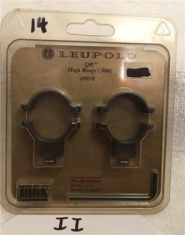 New Leupold QR High .900 Scope Rings 49978-img-0