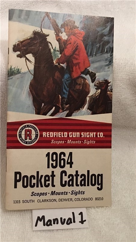 Orig Vintage Redfield Catalog 1964 Scopes Mounts-img-0