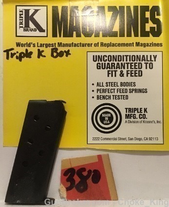 Triple K Magazine THUNDER MODEL 1919 .25 ACP, 6-img-0