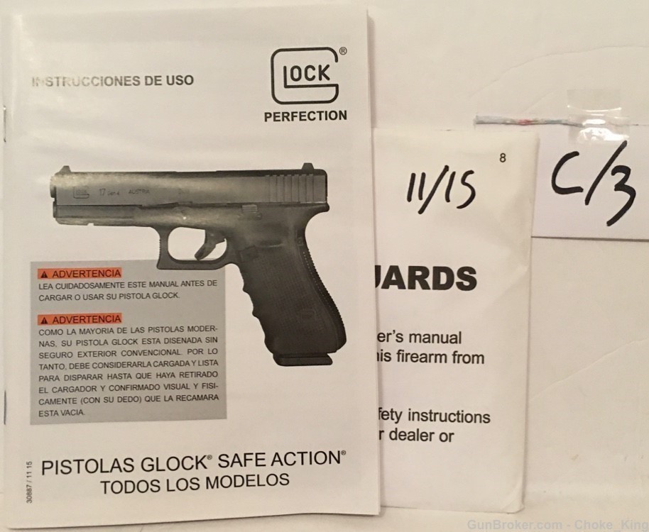 Glock All Pistol 11\15 Owners Instruction Manual-img-0