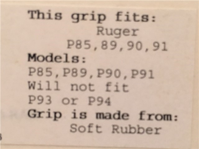 New Ruger Model 85 89 90 91 Non Slip Houge Grips-img-1