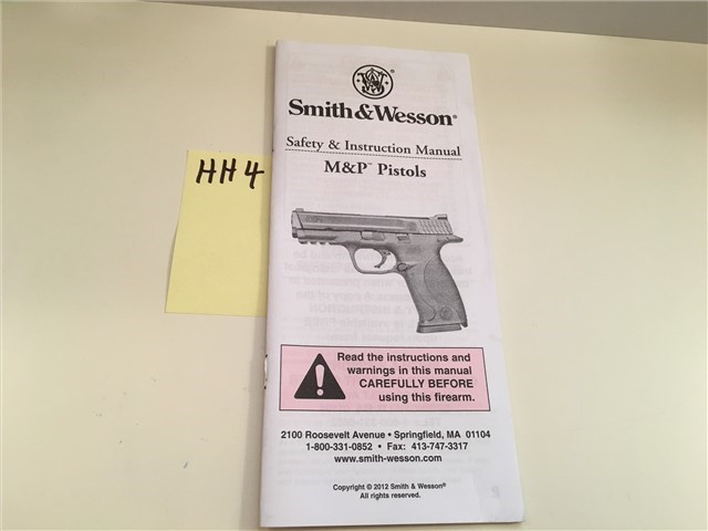 Orig S&W M&P Model Owners Instruction Manual-img-0