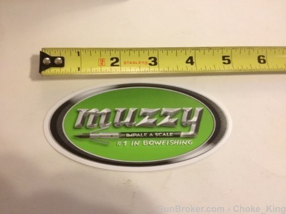 Muzzy 5" Impale a Scale Bowfishing Sticker-img-0