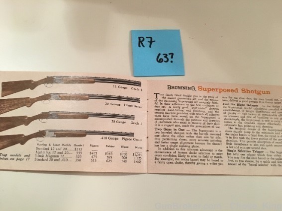 1960s ALL Models Browning Pocket Catalog O/U A-5-img-3